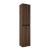 Saniclass Vita Colonne de rangement haute - 140 x 35 x 27 cm - 2 portes - noyer SW1416142
