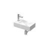 Ink Proline pack lave-mains – 40 x 23 x 10 cm – porcelaine blanche – perçage à gauche – robinet chromé SW351289