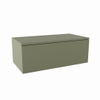 MONDIAZ ALAN MODULE Meuble sous-lavabo - 80x45x30cm - 1 tiroir - push to open - MDF - Army mat SW645900