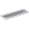 Geberit Xeno2 wastafel - 140x48cm - zonder kraangat - zonder overloop KeraTect - wit SW417415
