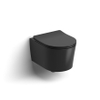 Clou InBe WC suspendu – compact – sans bride – 36,5 x 48 cm – avec abattant softclose – noir mat SW993248