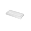 Ink Momento lavabo - 100x45x9cm - simple vasque - 1 trou de robinet - polystone - blanc mat SW68654