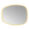 Hotbath &MORE Spiegel in aluminium frame / contour - 80x120cm - inclusief direct & indirect LED - spiegelverwarming - color changing - dimbaar - dottless - met afstandsbediening - PVD - geborsteld messing goud SW1246869