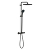 Grohe Vitalio Comfort 250 QuickFix Regendoucheset - 25cm - hoofddouche - vierkante handdouche - 2 straalsoorten - met douchethermostaat - matte black (mat zwart) SW1126675