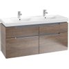 Villeroy & boch Subway 2.0 wastafelonderkast 128.7x59x44.9cm Santana oak SW118785 Villeroy & boch Subway 2.0 wastafelonderkast 128.7x59x44.9cm Santana oak SW118785