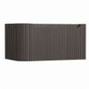 H&R Badmeubelen Juice Wastafelonderkast - 80x45x40cm - linkerhoek afgerond - 3D-front - 1 lade - geïntegreerde greep - wenge SW1259678