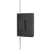 FugaFlow Eccelente Vetro Cabine de Douche - 80x120x200cm - charnières - poignée de porte - plat - verre fumé - Acier brossé Gunmetal PVD (Anthracite) SW1222817