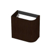 INK Concept R Fonteinonderkast - 40x22x40cm - 1 deur - linksdraaiend - afgeronde hoek - fineer - dark veneer SW1406095