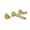 AXOR Citterio C afbouwdeel wastafelkraan - cubic cut - 3-gats - gepolijst goud SW1152075