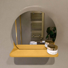 Mondiaz SPOT miroir – Ø 30 cm – avec tablette – Ocher (jaune) SW1235559