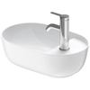 Duravit Luv Fontein - 42x27cm - 1 kraangat L en R - zonder overloop - wit SW527278