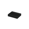 INK United wastafel - 60x45x11cm - 1 wasbak - 0 kraangaten - porselein Mat zwart SW207316