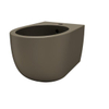 FugaFlow Eccelente Pietra Bidet - 53x36cm - café mat (brun) SW1481821