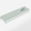 MONDIAZ LEX Opbouwwastafel 110x30x12cm 0 kraangaten wasbak rechts Solid Surface Greey mat SW476417 MONDIAZ LEX Opbouwwastafel 110x30x12cm 0 kraangaten wasbak rechts Solid Surface Greey mat SW476417