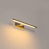 QAZQA Jerre wandlamp - 41.5x13.5x5.5cm - incl. LED - IP44 - messing (goud) SW1187241