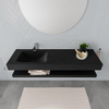 MONDIAZ ALAN 150cm badmeubel solid surface planchet urban Vrijhangende wastafel cloud links 1 kraangat kleur urban SW408868 MONDIAZ ALAN 150cm badmeubel solid surface planchet urban Vrijhangende wastafel cloud links 1 kraangat kleur urban SW408868