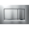 Geberit Sigma30 bedieningplaat met dualflush frontbediening voor toilet/urinoir 24.6x16.4cm mat chroom SW61802 Geberit Sigma30 bedieningplaat met dualflush frontbediening voor toilet/urinoir 24.6x16.4cm mat chroom SW61802