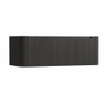 H&R Badmeubelen Juice Wastafelonderkast - 120x45x40cm - afgeronde hoeken - 3D-front - 1 lade - geïntegreerde greep - basalt SW1259261