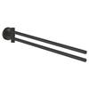 Grohe Start QuickFix Handdoekhouder - 43.9cm - 2-lids - draaibaar - matte black (mat zwart) SW1126745