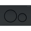 Geberit Sigma20 bedieningsplaat - 2-toets spoeling - rond - dualflush - mat zwart SW420200
