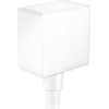 Hansgrohe Fixfit Square muuraansluitbocht - met terugslagklep - mat wit SW297540