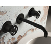 Hotbath Cobber @work Set de finition avec partie encastrable pour robinet lavabo avec bec 18cm Noir mat SW547785