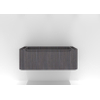 H&R badmeubelen Juice Meuble sous lavabo - 120x45x40cm - coins arrondis - 1 tiroir - poignée intégrée - wengé SW867523