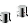 AXOR Starck jeu de finition pour mitigeur thermostatique de bord de baignoire 2 trous chrome 0460425