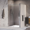 BRAUER Galactic Nisdeur - 120x200 - 2-delig schuif - helder glas - omkeerbaar - incl. glascoating - chroom SW1580892
