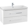 Villeroy en boch Avento wastafelonderkast 967x520x447 met 2x lade crystal white SW59903 Villeroy en boch Avento wastafelonderkast 967x520x447 met 2x lade crystal white SW59903