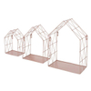 Duraline Steel Storage House S/3 25x35.5x14cm Metal Pink SW420469 Duraline Steel Storage House S/3 25x35.5x14cm Metal Pink SW420469
