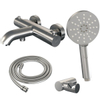 Brauer Brushed Edition Badthermostaatkraan opbouw met handdoucheset 3 standen geborsteld nikkel PVD SW568383 Brauer Brushed Edition Badthermostaatkraan opbouw met handdoucheset 3 standen geborsteld nikkel PVD SW568383