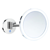 Smedbo Outline Miroir grossissant rotatif avec éclairage à DEL, double éclairage chromé SW421774