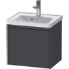 Duravit Ketho.2 Wastafelonderbouwkast - met 1 lade - 48.4x37.5x44cm - met greep antraciet - grafiet supermat SW772343