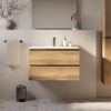 Brauer Core Series badkamermeubelset - 80x45x52cm - wastafel Starfall - honey SW1601143