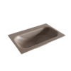 Mondiaz BIG small Smoke solid surface inbouw wastafel 70cm midden SW427781 Mondiaz BIG small Smoke solid surface inbouw wastafel 70cm midden SW427781