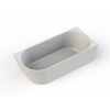Arcqua pinto dos à la baignoire murale 160x70cm droite blanc mat SW804552 Arcqua pinto dos à la baignoire murale 160x70cm droite blanc mat SW804552