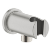 GROHE Rainshower Raccord mural - 1/2" - avec support - rosace ronde - supersteel SW1077407