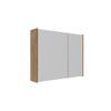 Saniclass Holz Frame Armoire miroir - 80x63x16cm - incluant panneaux latéraux - Chêne naturel SW1470580