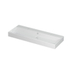 Ink unlimited lavabo 120x11x45cm 2 trous pour robinet 1 évier porcelaine blanc brillant SW157894