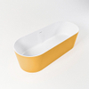 Mondiaz Noble Baignoire îlot 180x75cm Couleur Ocher mat Couleur intérieure Blanc SW491441 Mondiaz Noble Baignoire îlot 180x75cm Couleur Ocher mat Couleur intérieure Blanc SW491441
