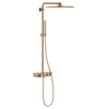 Grohe Euphoria SmartControl Cube Regendoucheset Opbouw- - hoofddouche 31cm - hannddouche staaf - brushed warm sunset (koper) SW438961