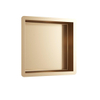 Saniclass Hide luxe inbouwnis 30x30x7.5cm RVS met flens geborsteld koper OUTLET OUT6936 Saniclass Hide luxe inbouwnis 30x30x7.5cm RVS met flens geborsteld koper OUTLET OUT6936