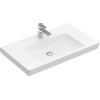 Villeroy en Boch Subway 2.0 meubelwastafel 80x47cm 1 kraangat wit 1024067 Villeroy en Boch Subway 2.0 meubelwastafel 80x47cm 1 kraangat wit 1024067