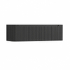 H&R Badmeubelen Juice Wastafelonderkast - 140x45x40cm - afgeronde hoeken - 3D-front - 2 lades - geïntegreerde greep - antraciet mat SW1259365