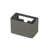 INK Concept R Wastafelonderkast - 80x45x52cm - 2 lades - opliggende grepen - afgeronde hoeken - MDF lak - mat beton groen SW1405637
