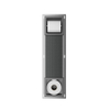 Xellanz Rocko porte-rouleau de toilette sans couvercle et porte-rouleau de réserve encastré gunmetal SW1126032
