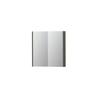 INK SPK2 spiegelkast – 70x74x14 cm – 2 deuren, dubbelzijdige spiegeldeuren – Beton mat SW440116