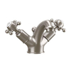 Crosswater Belgravia Crosshead Monomixer - met pop-up waste op het blad gemonteerd - geborsteld nikkel (RVS) SW1176807