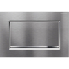 Geberit Sigma10 bedieningsplaat - 2-toets spoeling - rechthoekige knoppen - vergr.chroom geborsteld/glans chroom/ - verchroomd chroom mat SW61795